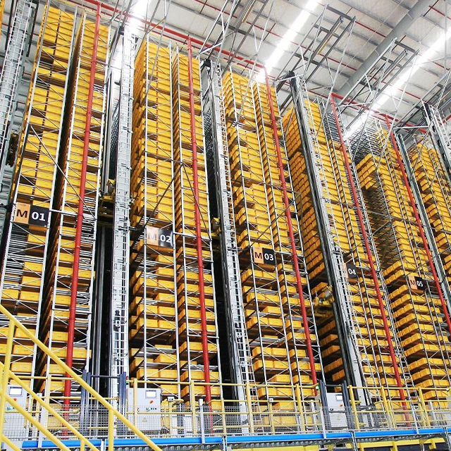 Штабелер ASRS с одной или двумя колоннами для табачных изделий Miniload